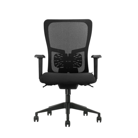 Bureaustoel zwart front