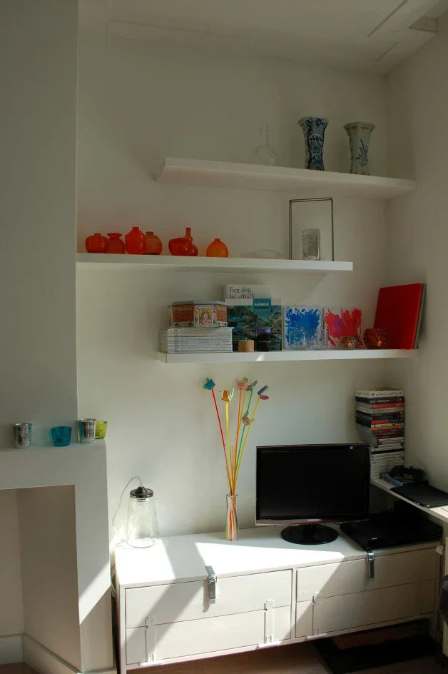 Witte planken decoratie